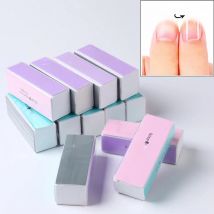4 Sides Sponge Nail Buffers Colorful Sanding Buffing Block Grinding Polishing Nail File 4 Sided Professional Nail Manicure Tool