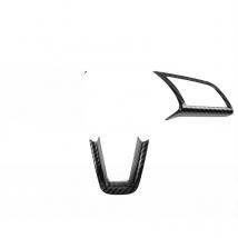 New Product 3pcs ABS Carbon Fiber Steering Wheel Trim Covers Car Accessories For Audi A3 8Y 2020 2021 Sedan/Hatchback