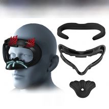 Breathable Face Mask Replacement For Oculus Quest 2 Facial Interface Bracket Foam Pad 3 in 1 With Joystick Caps For Meta Quest 2