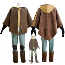Anime To Your Eternity Fushi Cosplay Costume Hooded Coat Pants Outfits Halloween Carnival Suit Wigs