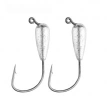 JOHNCOO Fishing Jigs Head Hooks Tube Jig Heads Hooks Water Drop Saltwater Freshwater Fishing Bait Lures Jig for Bass