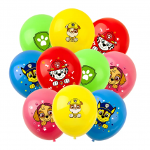 10pcs12 inch Paw Patrol Solid Color Latex Balloon Children's Happy Birthday Party Decoration Baby