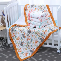 110x110cm 120x150cm 6 Layer Muslin Boy Girl Kids Children Sleep Blanket Swaddle Bath Towel 100% Cotton Newborn Wrap Baby Blanket