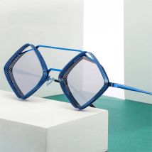 SHAUNA Retro Steampunk Sunglasses Men Metal Hollow Frame Gradient Mirror Shades UV400 Women Punk Sun Glasses