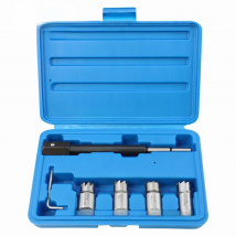 5PC Diesel Injector Seat Cutter Remover Removal Tool Kit For Delphi Bosch BMW Merc CRD PSA Ford Fiat Peugeot Cutter Cleaner tool
