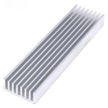 Extruded Aluminum Heatsink For High Power LED IC Chip Cooler Radiator Heat Sink Drop Ship 100*25*10mm