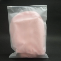 100X Custom Matte White Frosted Zipper Closure Plastic Bags with Logo Printed for Clothing T shirt Hoodie Storage Gift Packaging