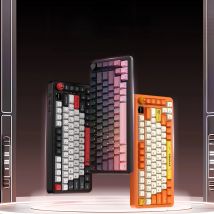 AJAZZ AK820 MAX PLUS Tri-mode TFT Screen Gaming Keyboard 8000mAH dual system hot swap FR4/PC Plate Volume Knob