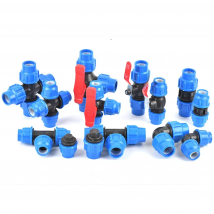 20/25mm PVC PE Tube Tap Water Splitter Plastic Quick Valve Connector Garden Agriculture Irrigation Water Pipe Fittings