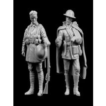 Unassambled 1/35  ancient warrior stand include 2  Resin figure miniature model kits Unpainted
