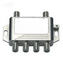 2X4 Multiswitch LNB Voltage Selected 2-In/4-Out Satellite Multiswitch Connecting 2 Satellite TV Signals Simultaneously