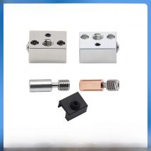 Ender 3 S1 Heat Block Thermistor Heater Copper Plated Bimetal Heatbreak Nozzle Throat Sock Ender 3 S1 PRO Sprite Extruder