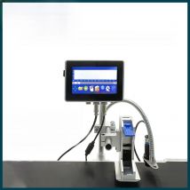 Phezer P130 for HP Ink Cartridge 12.7/25.4mm Label Printer Online Inkjet Printer TIJ QR Strip Number Number Logo Expiration Date