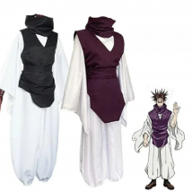 Jujutsu JJK Manga Anime Choso Cosplay Costume Purple Vest Neck Gaiter Belt White Elastic Pants Top Gifts