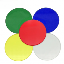 Microscope Color Filter Green Blue Yellow Red Frosted Glass Optical White Biological Microscope Filter 32mm 35mm 42mm 45mm