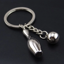 Metal Keychain Sport Key Chain - Hot Sale Mini bowling key Ring keychain keychains souvenir key Car Men and Women Gift   17397