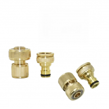 1/2" 5/8" 3/4" Garden Hose Quick Connector Brass Kit Female 1/2 3/4 Inch Thread Joint Irrigation Hose 8/11 16mm 20mm Adaptor 1pc