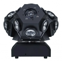Three Head Rotating Moving Head Light 18*10W KTV Dance Hall Bar Stage Disco 3 Arm Rolling Stroboscopic Laser Lights