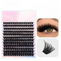New Style C D Curl Premium Velvet Fiber Heat Bonded Makeup Eyelash Individual Self Grafting DIY Clusters Lashes by YUANZHIJIE