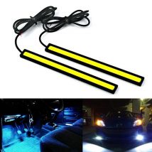6/4/2X 17cm COB Car Daytime Running Light Car DRL LED Strip Light External Light Car Waterproof Blue Pink Red Green DRL Light