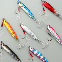 2021 Japen Metal Cast Jig Spoon 10/15/20/30/40/50g Shore Casting Jigging Fish Sea Bass Fishing Lure Artificial Bait Tackle