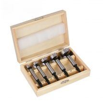 Versery 5PCS/Set 15/20/25/30/35mm 6.35mm Hex Shank Forstner Boring Drill Bits Kit Woodworking Self Centering Hole Saw Tool