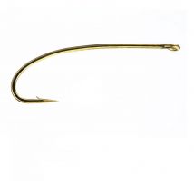 100pcs Eupheng EP-TMC200R Nymph Dry Fly Hook Standard Wire 3X Long Straight Eye Semidropped Point Forged Fly Fishing Hooks