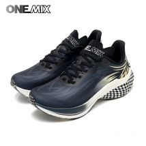 ONEMIX 2025, professionelle Trainings-Laufschuhe für Herren, Rennsportschuhe, atmungsaktiv, Damen, volle Sohle, Nylonplatte, Joggingschuhe