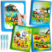 Magical Book Water Drawing Montessori Toys Reusable Coloring Book Magic Water Drawing Book Sensory Early Education for Children