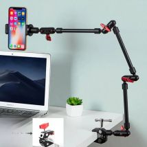 Hot Camera Magic Arm Articulating Arm 32" Bracket for Gopro Action Camera Smartphone Camcorder Clamp Mount Webcam Photo Studio