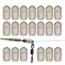 Hirisi 40pcs Carp Fishing Swivel Stop Beads Quick Change Spinner Swivel Match Feeder Coarse Fishing Accessories AG030
