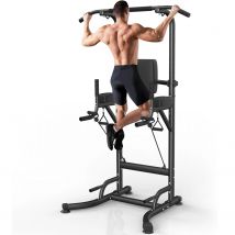 Power Tower Dip Station Barra de dominadas, torre de energía multifunción, entrenamiento de realce, ejercicio Abdominal para gimnasio en casa, entrenamiento de fuerza