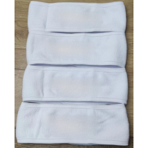 AHSNME 10pcs Customize Logo White Hair Band Beauty Salon Towel Bathroom Monogram Letters Spa Headbands Microfibre Towels