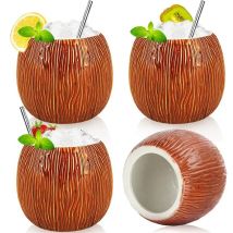 550ml Coconut Shape Hawaii Tiki Mugs Ceramic Mug Mug For Gifts Cups And Mugs Cocktail Cup