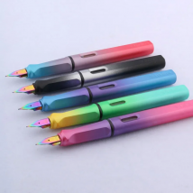 High quality brand fashion color Gradient EF Nib BLUE purple aurora Fountain Pen Stationery Office school supplies