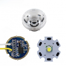 5050 XMLL LED T6 10W White Light with 20mm star pcb+ 3.7V 5modes led Driver +T6 10degree led Lens with Base Holder kit