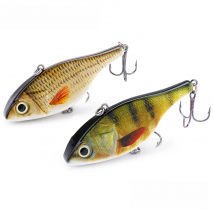 GOBASS Lipless Crankbait Fishing Tackle 2021 Rattling Baits VIB Fishing Lure 18/21g Wobblers For Pike Perch Metal Vibration Bait