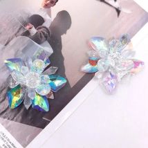 Shiny Crystal Glass Shoe's flower Bridal Wedding Party Shoes Accessories For high Heels Sandals Boots DIY Rhinestone Decorations