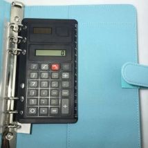 1 Pcs Loose Leaf Binder Calculator With Ruler Supplies Agenda 8 Multifunction Digits Calculating Notebook Tools B7b4