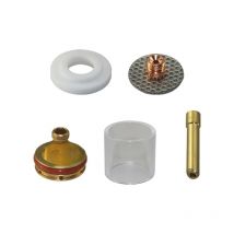 5PCS TIG Welding Kit for WP-17/18/26 Gas Lens TIG Large Connector Welding Torch 5PCS Glass Cup Stubby Cup Collet Insulator