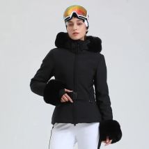 Gsou Snow 2025 Women's Slim Fit Ski Jancket  Waterproof Windproof Thermal Insulated  Snow coat Breathable Winter Sports