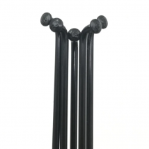 16 Pieces A Lot 12G 2.6 mm J-bend Round Body ED Black Color Electric Bike Wheel Spokes For High Speed BLDC Geared Motor