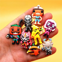 Original 1pcs Game Characters PVC Shoe Charms Accessories Decorations Cute Funny Animal Mask Designer Buckle Kids Gift