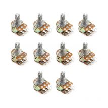 10PCS WH148 Potentiometer 6Pin 15mm Shaft with Nuts and Washers Linear Potentiometers B1K B2K B5K B10K B20K B50K B100K B500K B1M