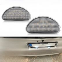 2Pcs White LED License Plate Light Number Plate Lamp For Toyota Aygo MK1 2005 2006 2007 2008 2009 2010 2011 2012 2013 2014