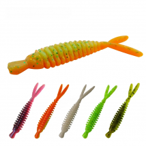 KESFISHING New Soft Plastics Fishing Bait Forktail Trailer Bass Pike Fishing the Best Silicon Worm Lure Shrimp