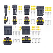 5 sets Kit  1P 2P 3P 4P 5P  6P  AMP 1.5 male and female Plug Automotive waterproof connectors Xenon lamp lamp connector for car