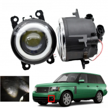 2 Pieces Car Lens LED Fog Lights Angel Eye DRL Daytime Runinng Light Lamp For Land Rover Range Rover III L322 2010 2011 2012