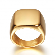 Le.Baiser A to Z Alphabet Fashion Retro Classics Stainless Steel Ring Trendy Wedding Jewelry For Men