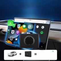 T2C CarlinKit Car Adapter For Tesla Model Y Model 3 Wireless Auto Connect Wireless CarPlay & Android Auto Tesla Smart Box Waze